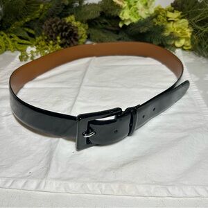 Lauren Ralph Lauren Patent Leather Black Belt Woman’s Size XL